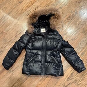 Girl’s SAM. Puffer Jacket with Fur Trim
